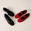 Fashion 2025 Summer Fashion Hollow Out Weave Women Ballet Flats Comfortable Soft Soles Mesh Mary Janes Walking Loafers Girls Dance Shoes