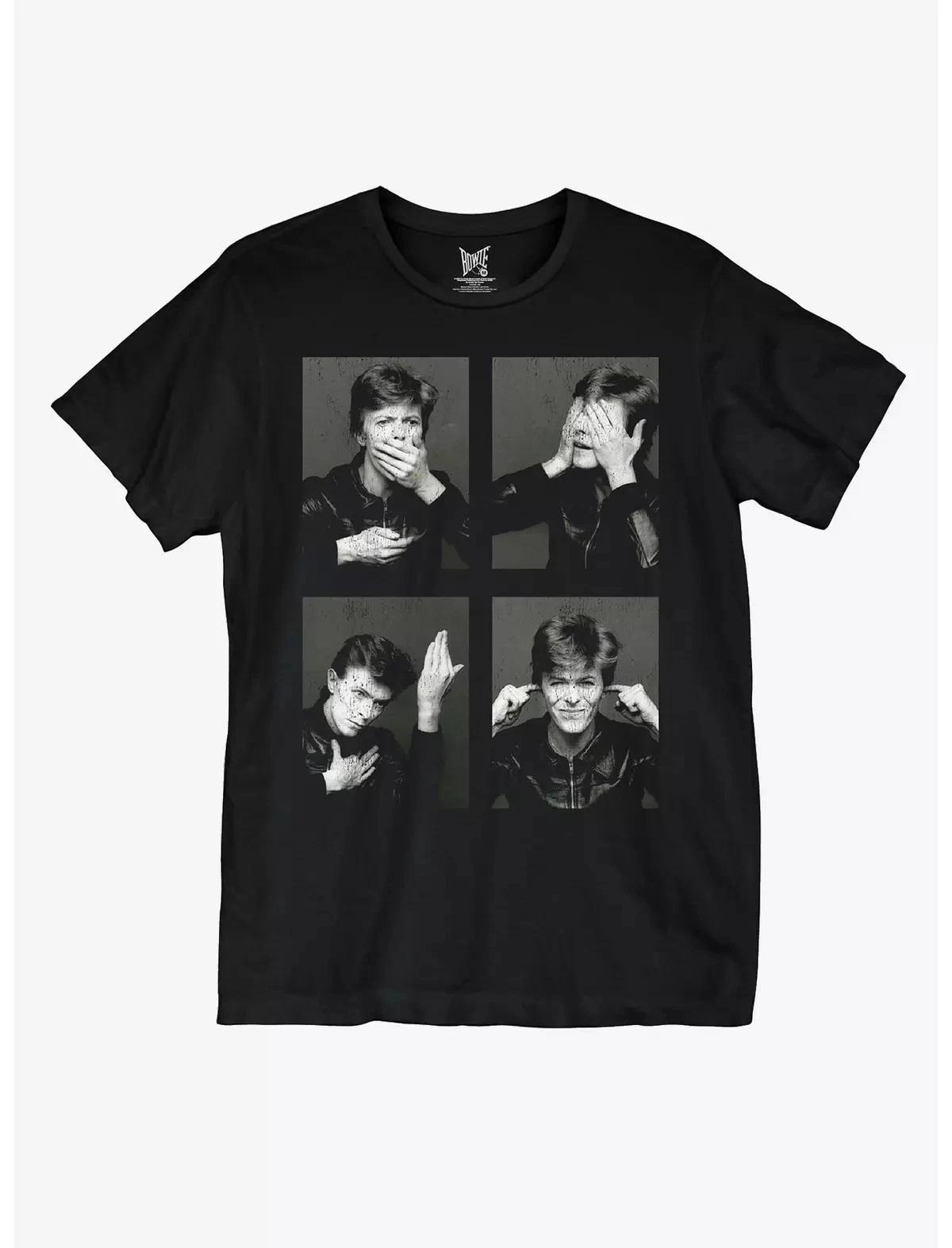 David Bowie 1977 Photos 1977 T-shirt - See No Evil Hear No Evil Speak No Evil M