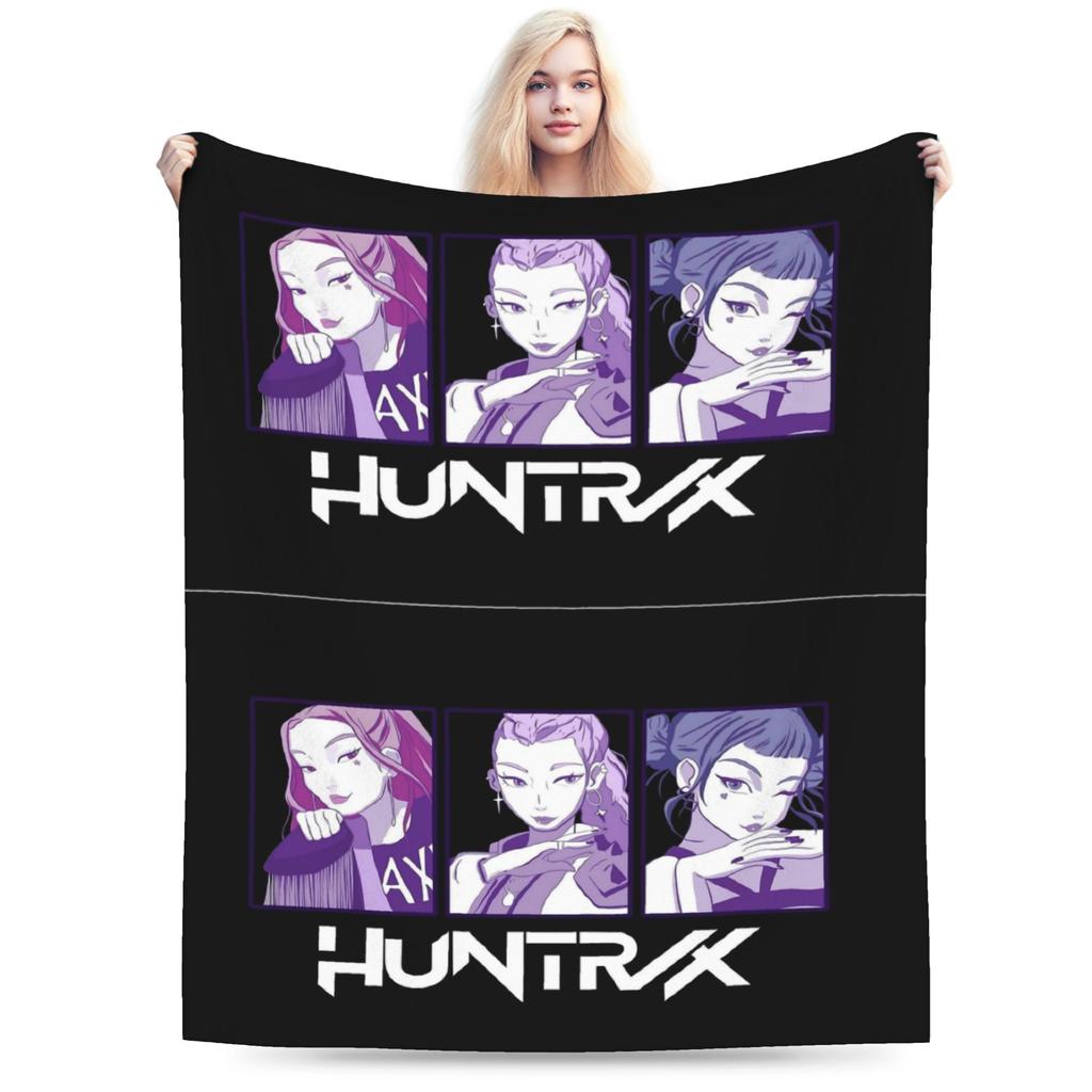 BABY Saja Boys Kpop Demon Hunters Game Plush Blankets Boy Girl Flannel Bedding Throws For Living Room Warm Soft Custom Bedspread