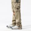 JAYSCE Unisex Cotton Convertible Cargo Pants Multi-Pocket Outdoor Hiking Trousers Detachable Shorts Elastic Waist