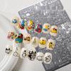 X-007 Cartoon Kitten Nail Art Stamping Plate with Scraper - Multiple Patterns, High-Quality Design