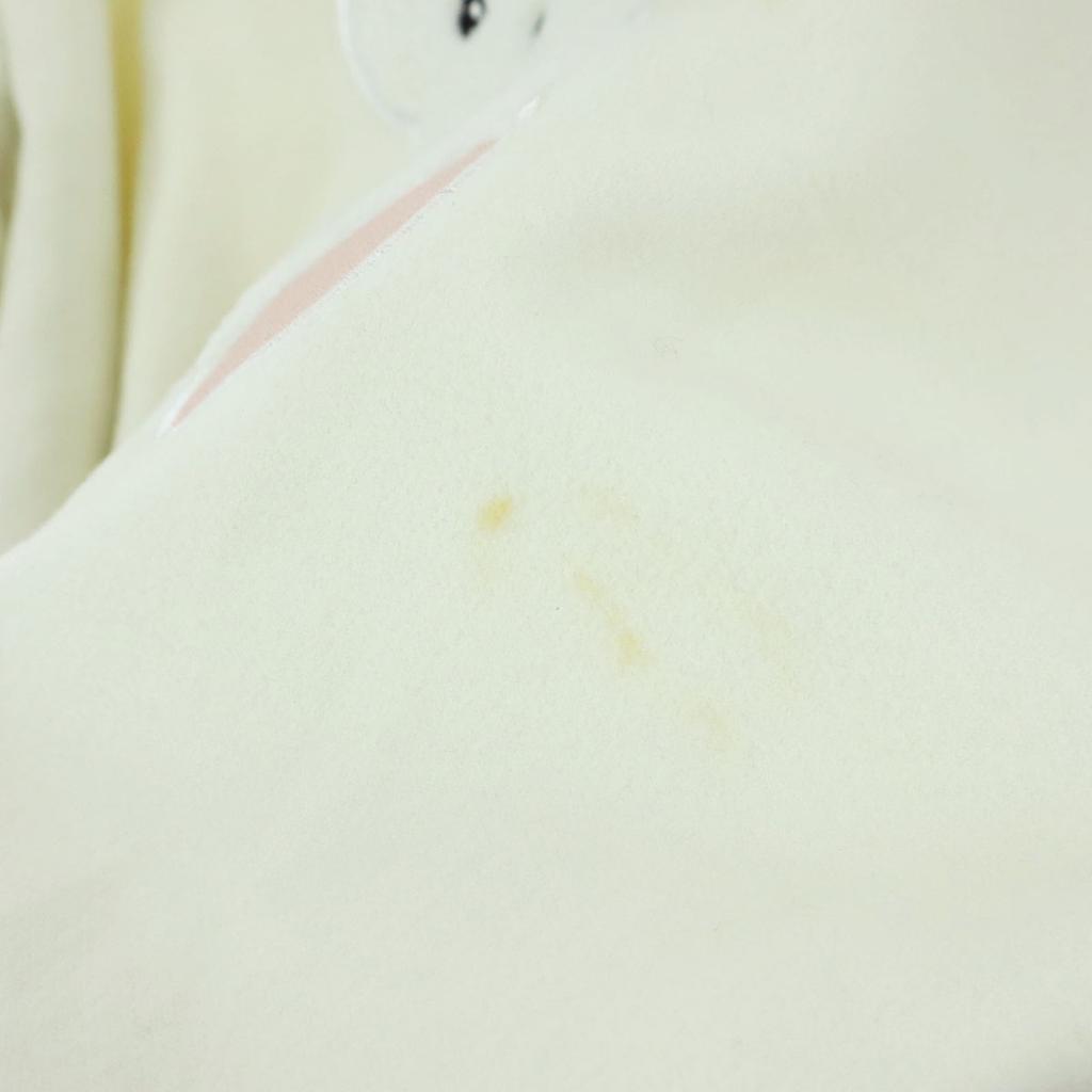 AnkRouje Einpunkt-Logo Langarm Fleecejacke M Weiß Damen Gebraucht