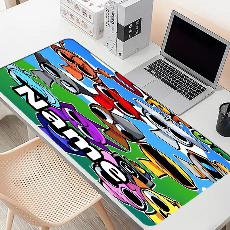 Custom Name Personalized Sprunki Game Pattern Mousepad, Laptop PC Desk Mat, Decorative Desk Mat for Home Keyboard Pad Gift