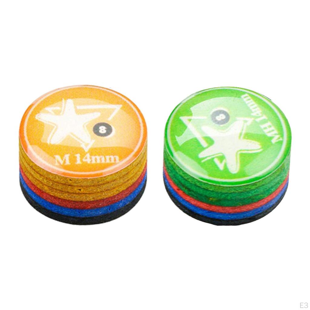 Billiards Cue Tip Diameter 14 mm High Hardness Supplies Head Pool Rod Accessories Replacement