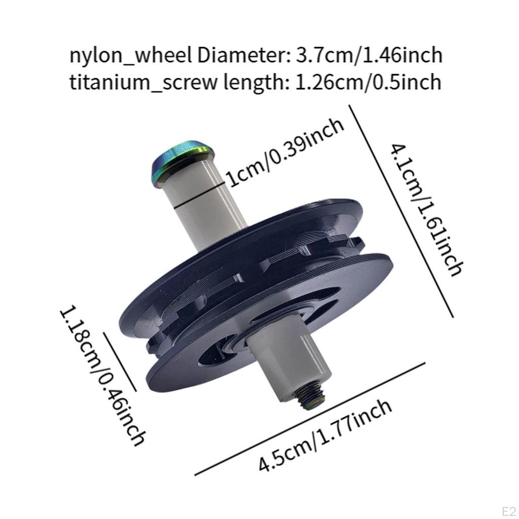 Bike Chain Tensioner Guide Wheel Shaft,Component,Easy To Install for Folding Maintenance Study