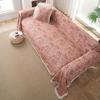 Exquisite sofa towel anti-cat scratch jacquard succulent pink retro thick sofa cover blanket factory