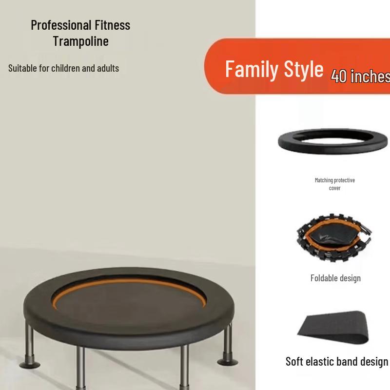 TLXT Folding Kids Trampoline with Safety Cover