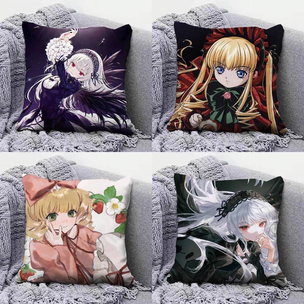 Rozen Maiden Anime Girl Mercury Lampe Home Sofa Cushion Covers and Aecorative Custom Pillow Covers