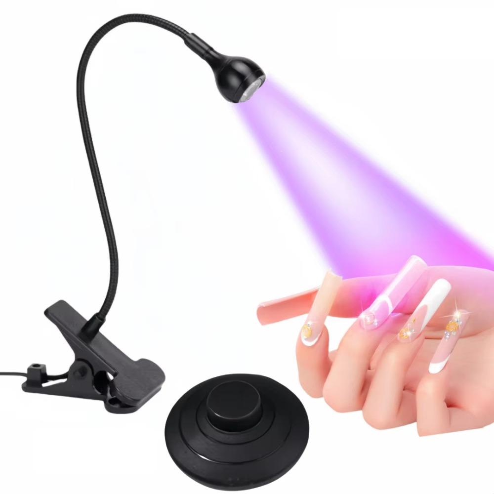 Foot Pedal Switch UV LED Nail Lamp 5W Power Nail Drying Light Gel Polish Curing Lamp DIY Manicure