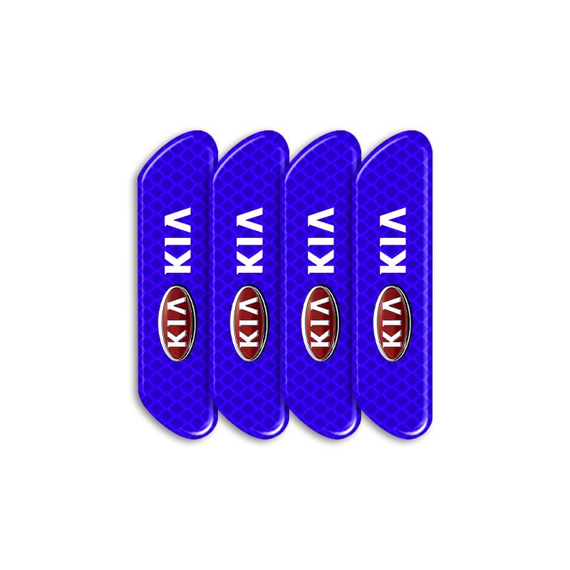 4PCS Car Door Reflective Sticker Night Light Warning Decal Chr For KIA Ceed Rio Sportage R K3 K4 K5 K6 XCEED KX3 SPORTAGE EV6