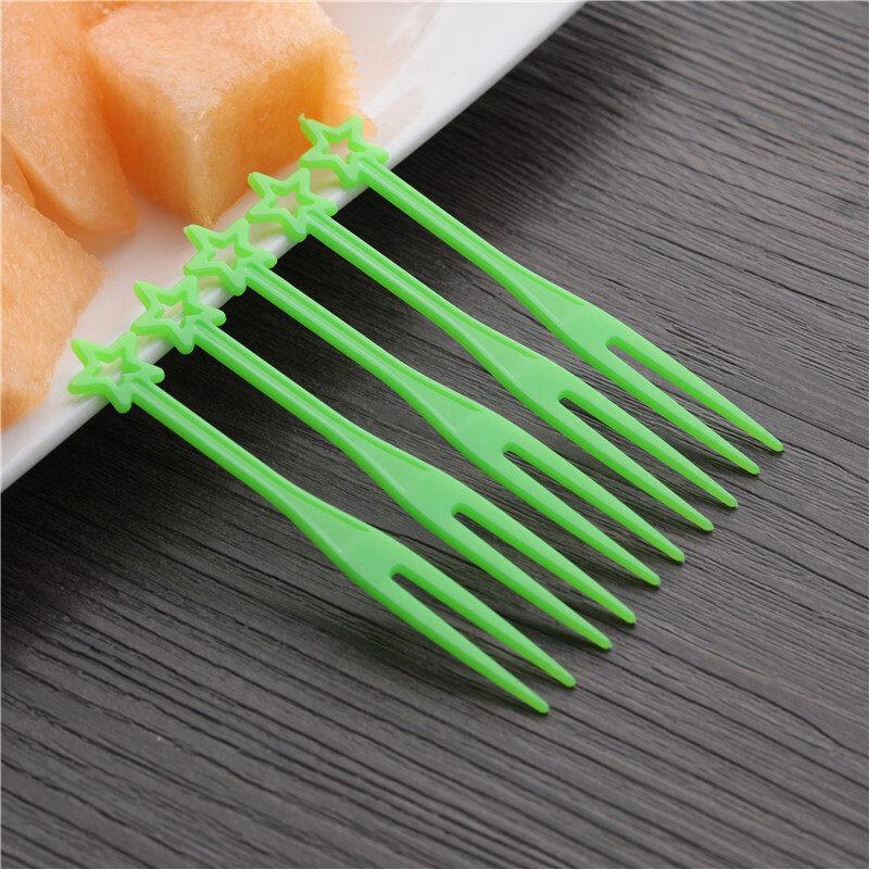 Disposable Heart-Shaped Fruit Forks