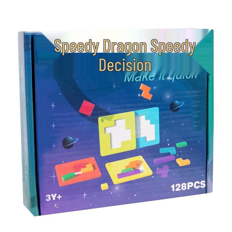 Parent-Child Puzzle Battle: Concentration & Thinking Building Blocks Toy for Ages 6-10