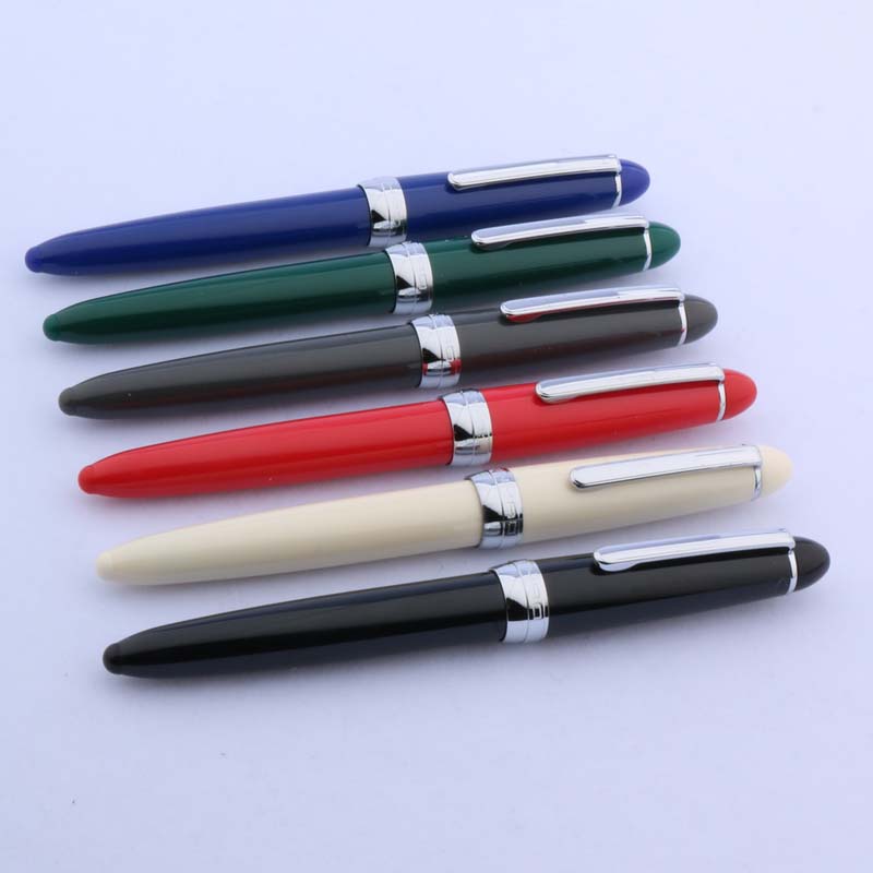 Jinhao 992 Plastic Fountain Pen Transparent Rotate Clip Classic Style M Lorelei Stationery Student Office School Supplies