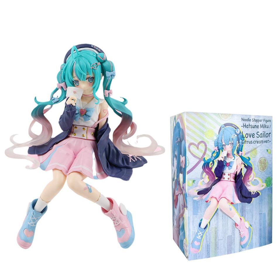 High Quality Nieuwe Hatsune Miku Anime Figuur Roze Sakura Zitpositie PVC Actiefiguur Model Speelgoed Decoratie Verzamelen Geschenken