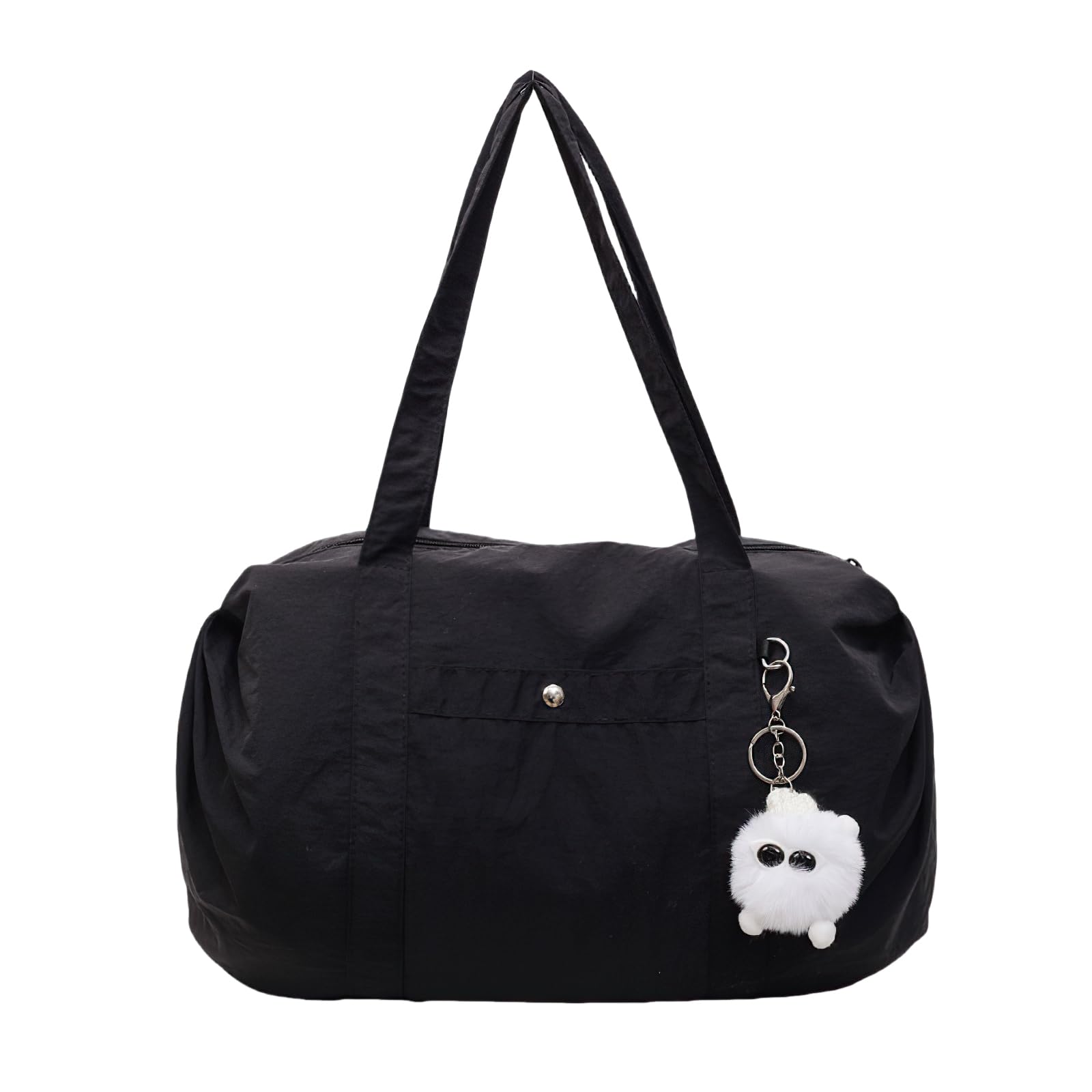 

Hillrill Women s Lightweight Nylon Tote Bag, 2-Way, Water-Repellent, Perfect for Commuting, School, or as a Shoulder or Handbag, Simple and Cute,