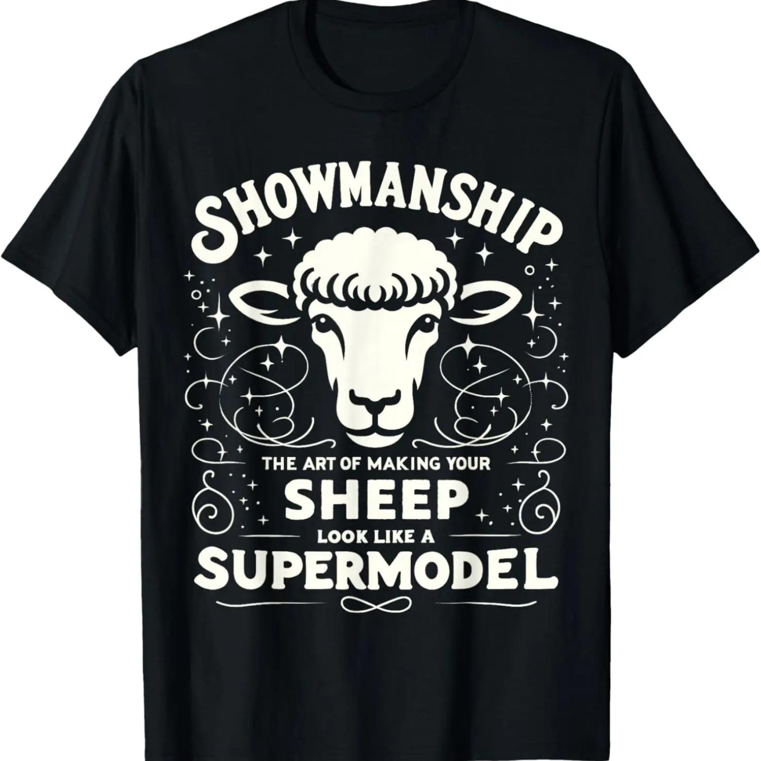 Showmanship Showing Fair Animal Show Sheep Livestock Show T-Shirt S чёрный