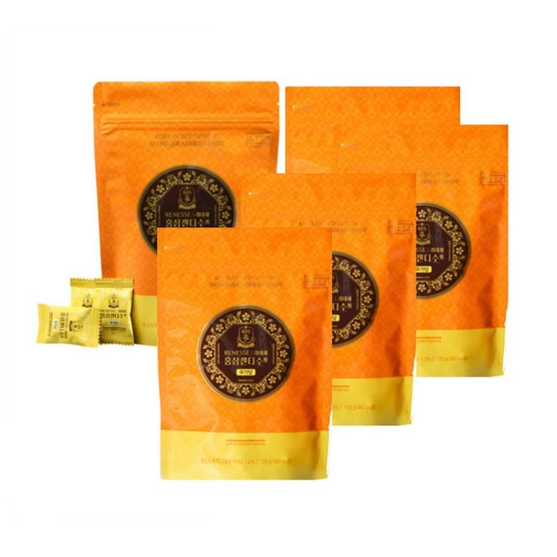 CheongKwanJang Renesse Red Ginseng Candy Sugar-Free Candy 120g 5 Pieces