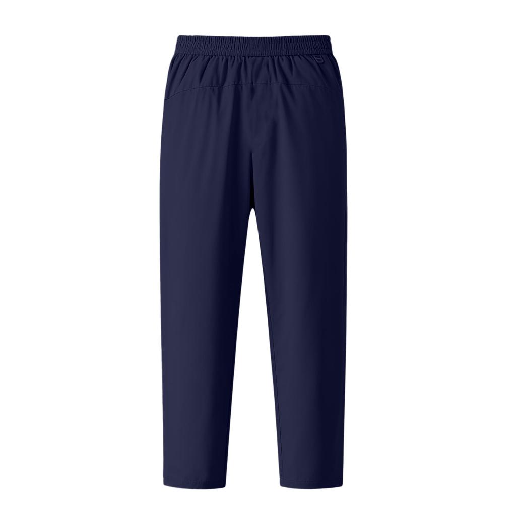 Men's Drawstring Pocket Fleece-Lined Straight-Leg Casual Pants