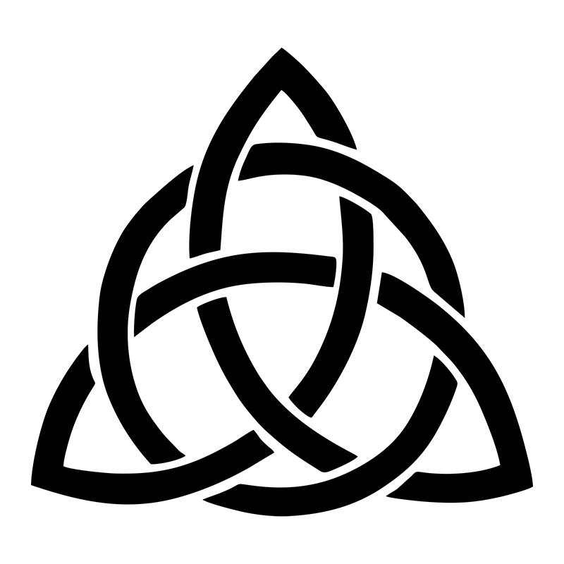 1 piece Knot Triquetra Trinity Celtic -Symbol Funny Car Sticker and Decal KKVinyl Sunscreen Waterproof 15cm*14 Cm 15CMX14CM