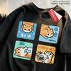 Not Wanting To Work Seriously Print T Shirt Men Women Casual Loose T-Shirt Oversize Summer Cotton Casual O-Neck Cotton Clothes