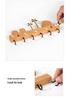 Nordic Wooden Wall Key Holder & Shelf - Stylish Entryway Hook for Keys & Decor