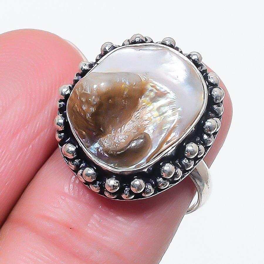 Natural Bi-Color Tourmaline 925 Sterling Silver Jewelry Ring Size 6 Q3j28