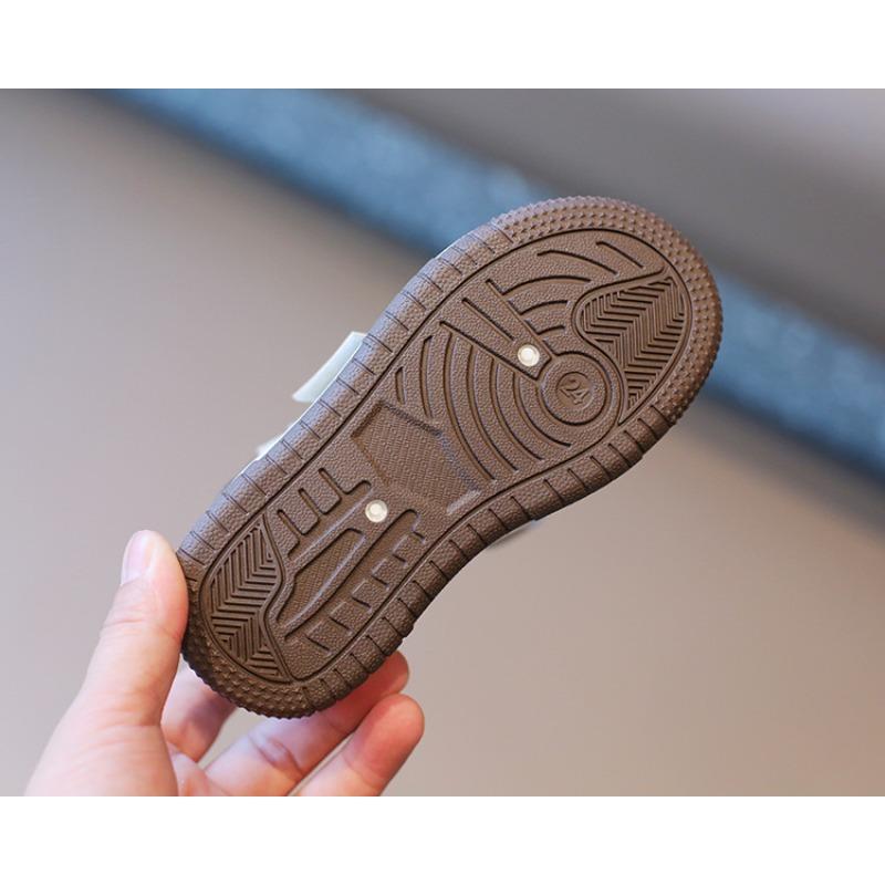 Children’s Sneakers, Spring/Autumn Boys’ Casual Skate Shoes, New High-Top Girls’ White Sneakers, Soft-Soled Baby Flats