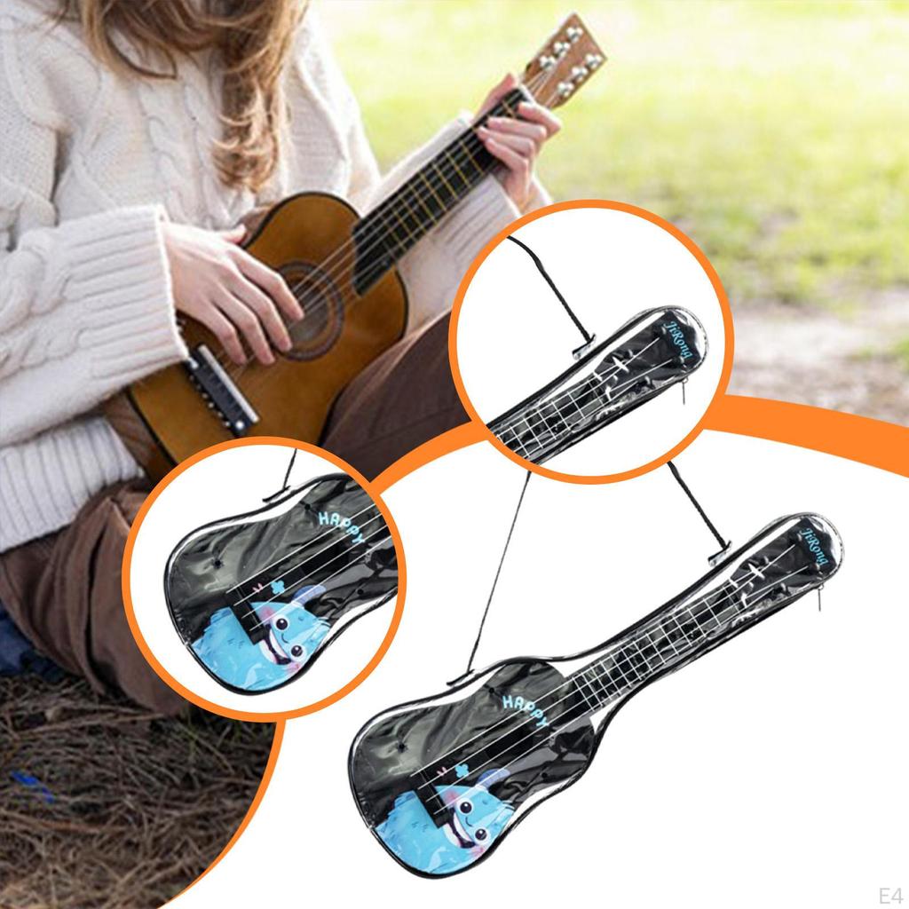 16.54" Kids Ukulele 4 Strings Guitar Early Educational with Picks Musical Instruments Storage Bag