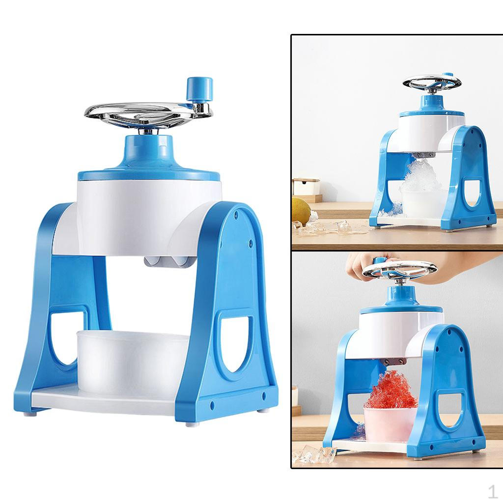 Crusher Shaved Machine Snow Cone Homemade Cocktail Making 100ml Hand Crank Cubes Chopper rosa