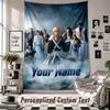 Custom Tapestry Wall Hanging, Bleach anime Personalized Name Text Home Wall Decor