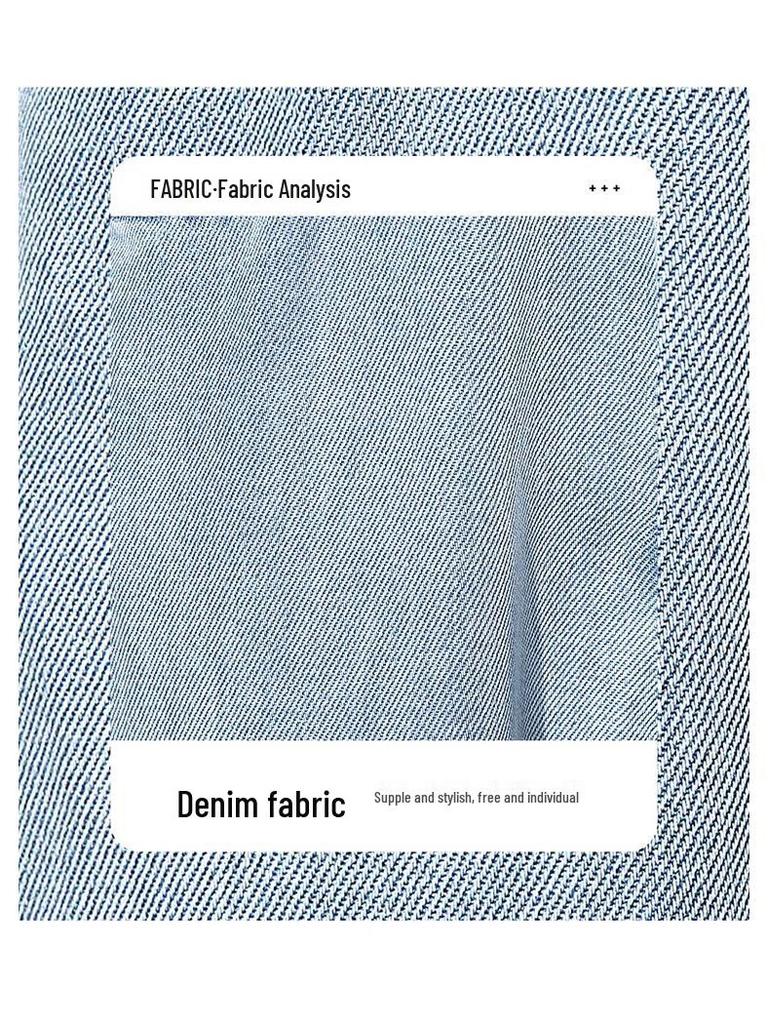 Sibaishe Women's High-Waist Washed Wide-Leg Jeans