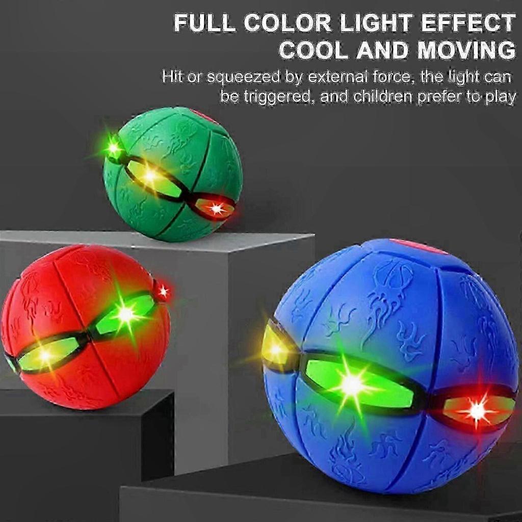 Light-Up Flying Saucer Toy for Kids | Portable Stomp Ball with LED Lights | Creative Outdoor Fun for Boys and Girls
