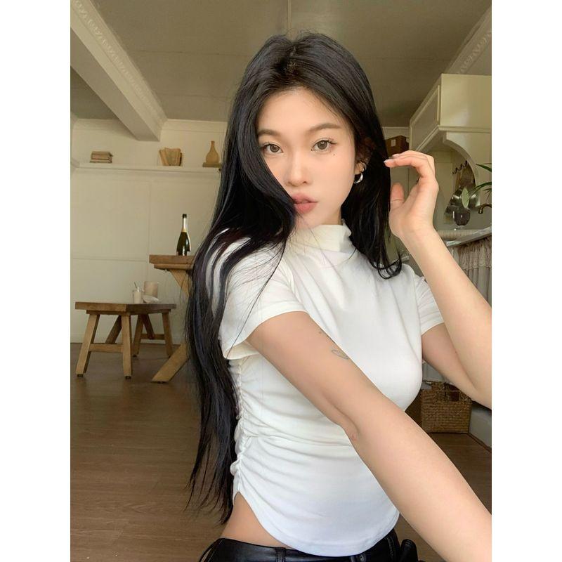 Silm Women's Summer Short Sleeve T-shirt Top Bottoming Shirt