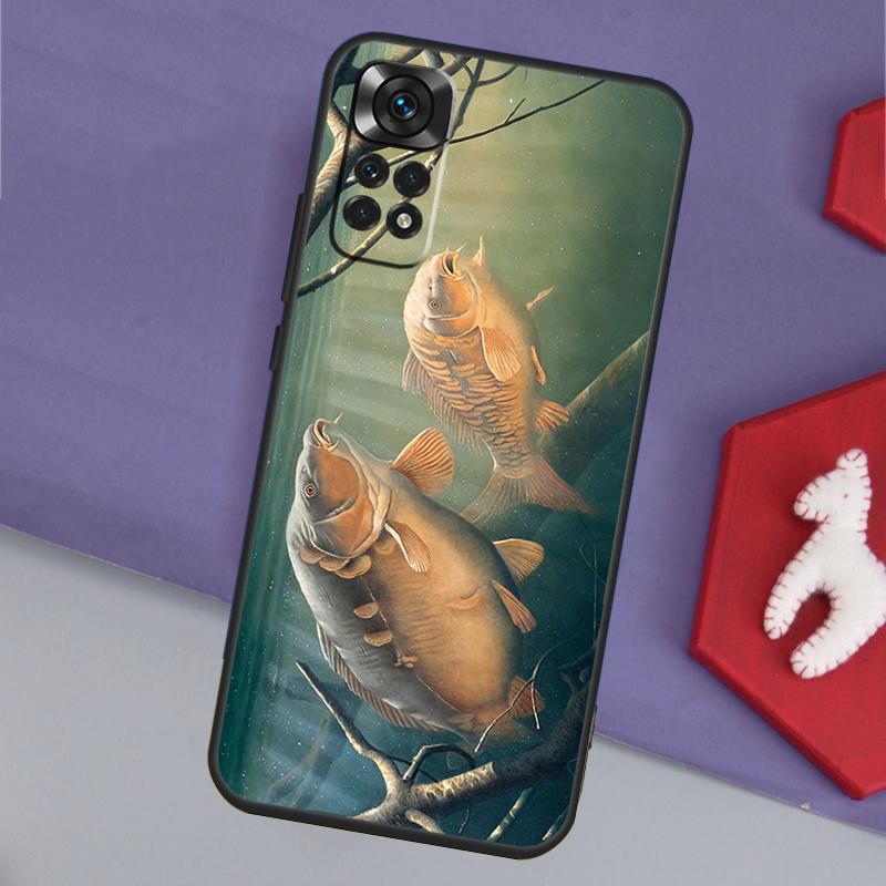 Carp Fishing Funda For Xiaomi Redmi Note 14 13 Pro 12 11 9 10 9S 10S 11S 12S Redmi 14C 10C 12C 13C Case