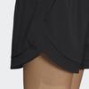 adidas Solid Color Elastic Waist Straight-Leg Shorts Women Bottoms Black HE9955