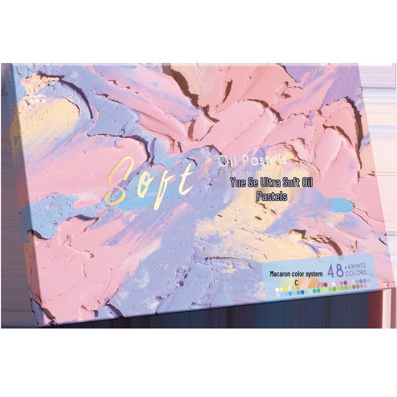 Kaba Bear 48 Farben Morandi Ölpastellkreiden für Grundschüler - Weiche, lebendige 3D-Kunst-Wachsmalstifte