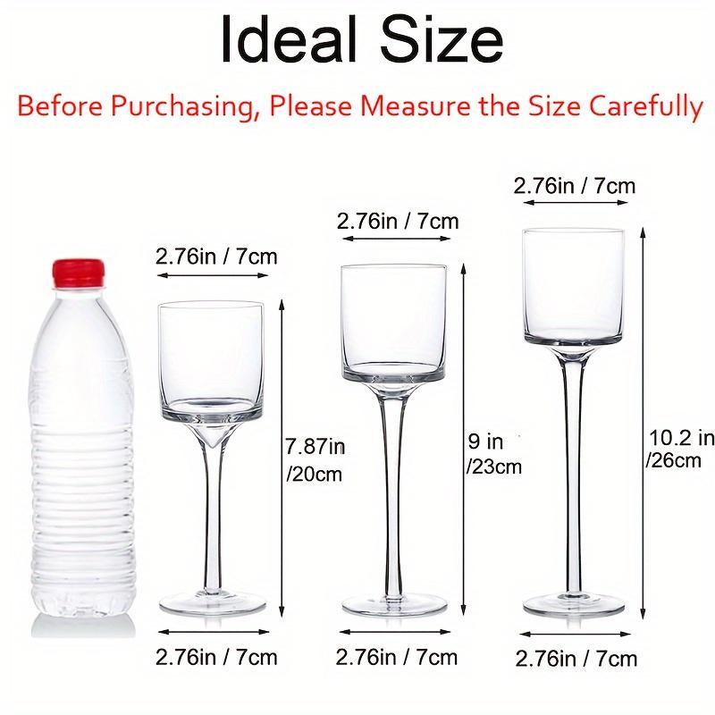 3 Piese Suport de Lumânare din Sticlă, Decorațiune de Masă, Decorațiune Vază