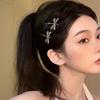 2Pcs/Set  Retro Dragonfly Hair Clip For Women, Fashionable Bangs, Side Hair Accessories, Niche Design, Side Clip Hair Accessories
