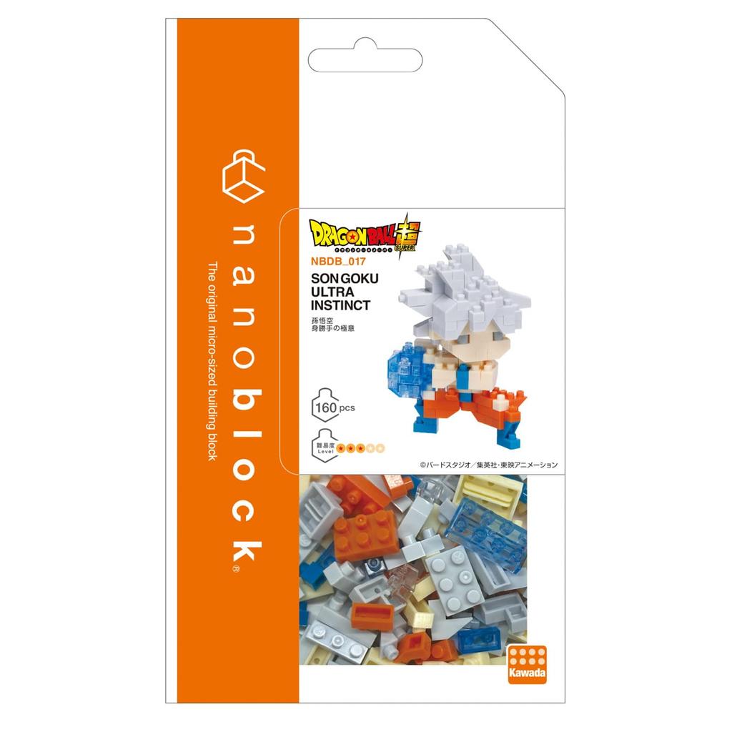 Kawada Nanoblock Dragon Ball Super Son Goku Ultra Instinct x x 18 cm Vârsta 12 ani și peste Interior Hobby NBDB_017 1.3 10.5 NBDB_017
