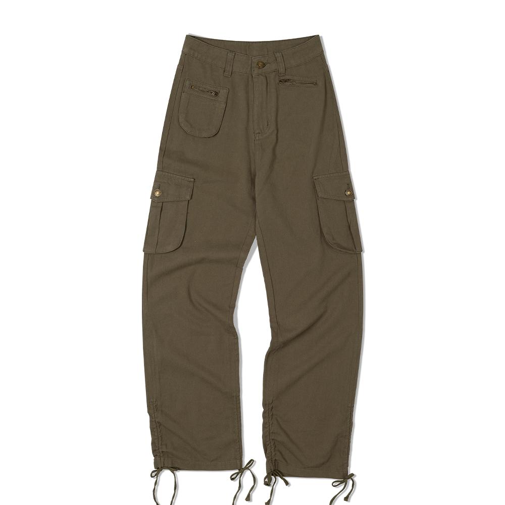 MOAA Hem Shirred Cargo Trousers (Khaki)