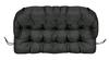 Garden Cushion 190x40 Cm for Sofa, Bench, Waterproof, Black