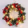 Christmas Wreath, Outdoor Lighted Christmas Wreath For Front Door, Xmas Wreath For Holiday Christmas Party Decorations