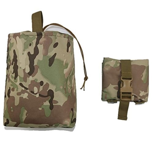 MOLLE Roll-Up Dump Pouch, 600D Reinforced Nylon, Foldable with Belt Loop (Multicam)