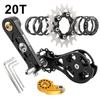 MUQZI Fahrradkassetten-Umrüstsatz 12t-22t Single Speed Kassettenritzel und Kettenspanner für MTB Rennrad