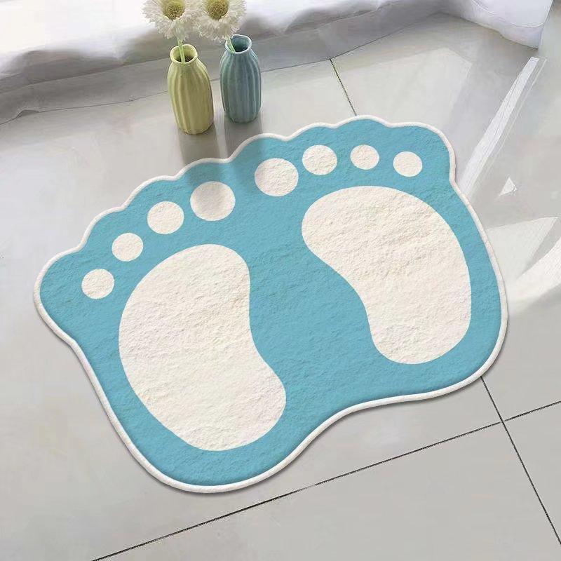 Entzückende Kleine Füße Badematte Isoliert, Warm, Rutschfest Badezimmer, Toilette, Schlafzimmereingang, Bettvorleger Heimdekor