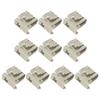 10 Pcs Solar Rail Mounting Bracket Wear Corrosion Resistance Spring Steel Quick Assembly Solar Panel Installation Buckle