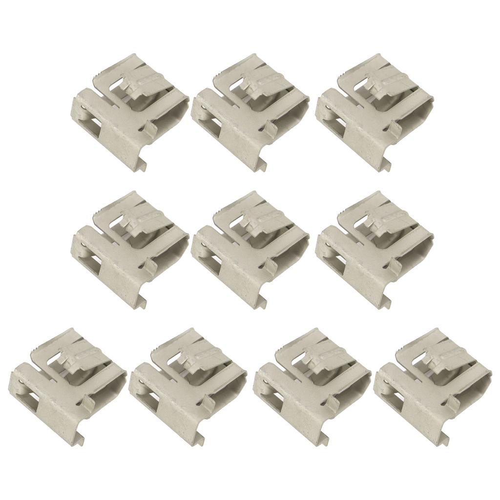 10 Pcs Solar Rail Mounting Bracket Wear Corrosion Resistance Spring Steel Quick Assembly Solar Panel Installation Buckle
