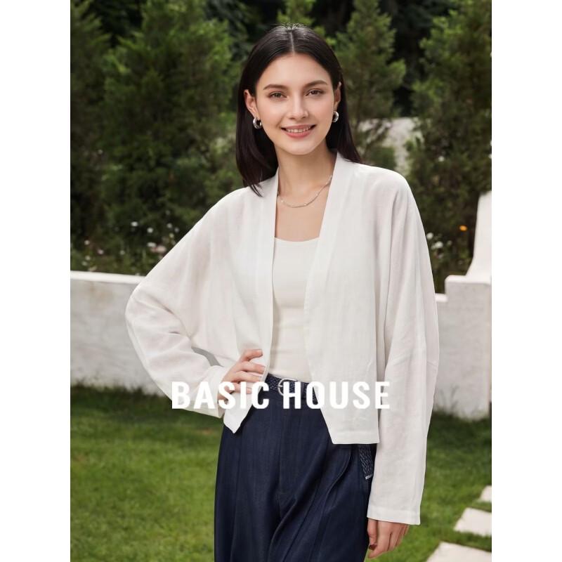 Basic House Women s Ramie Sun Protection Shirt L белый