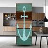 3d Wood Sticker On The Fridge Vinyl Refrigerator Sticker Door Cover Full Self-adhesive Wallpaper Freezer Decor Film Custom Decal