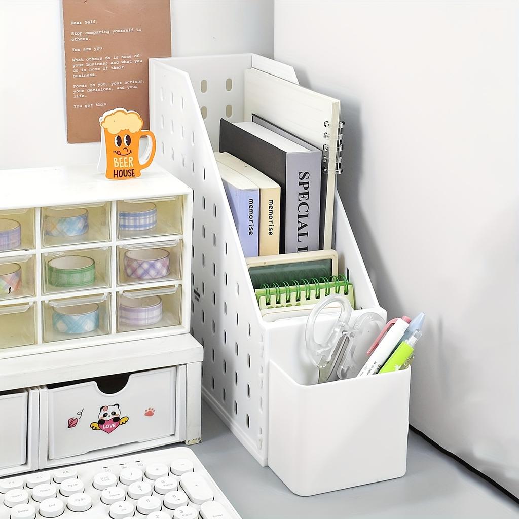 Hot-Selling Detachable Pegboard Multi-Functional Desktop Storage Rack, Magazine File Holder & Kitchen Organizer for Home Use